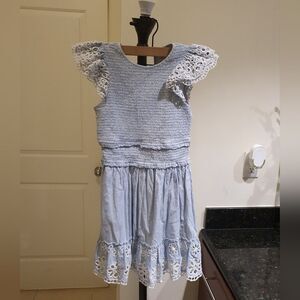 SAYLOR Blue and White Mini Dress